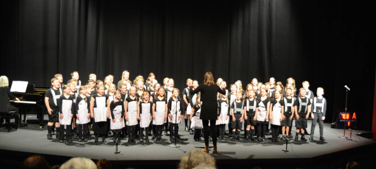 Invited to perform: Gloucester Public School choir will sing its medley from The Sound of Music during the evening grand concert of the Taree and District Eisteddfod this Saturday.