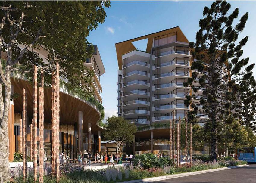 The proposed Forster civic precinct.