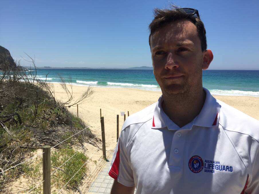 Australian Lifeguard Services NSW manager, Brent Manieri.