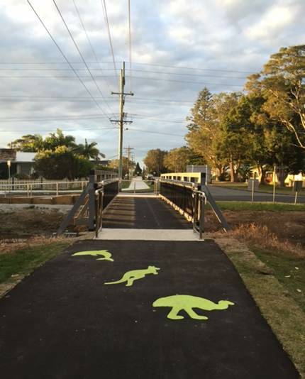 New cycle and footpaths were officially opened earlier this week.