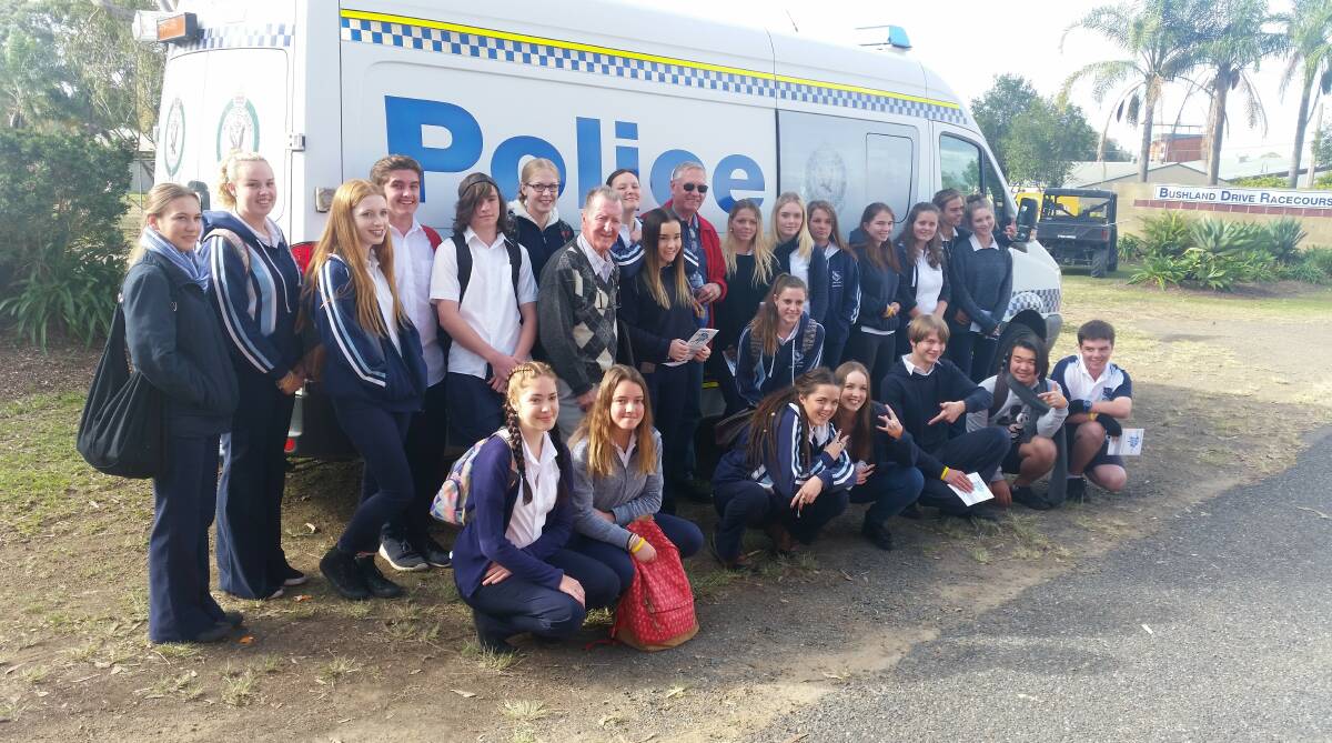 BCS Year 11 students who attended the driving awareness day.