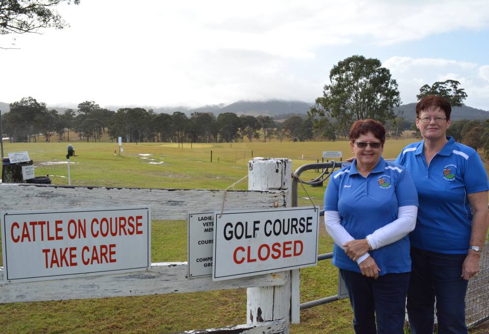 To be remembered: Moya Harris and Pam Paff are very thankful and feel lucky that Krambach had the opportunity to have a golf course. Picture: Anne Keen