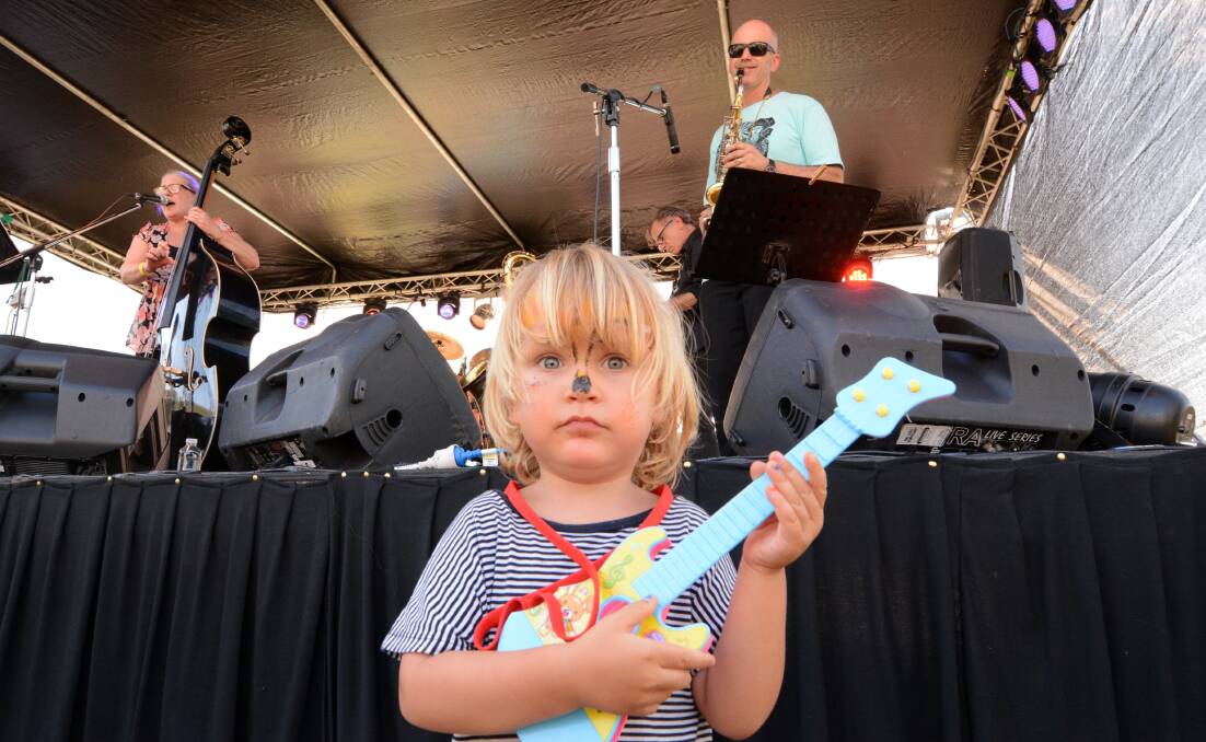 Little rocker: Jona Fitzgibbon at the 2015 Akoostik Festival. To share your experience this weekend hashtag #AkoostikFestival to be part of our coverage. 