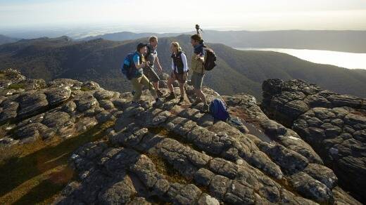 At the peak: The trek through the Grampians gives walkers a high.