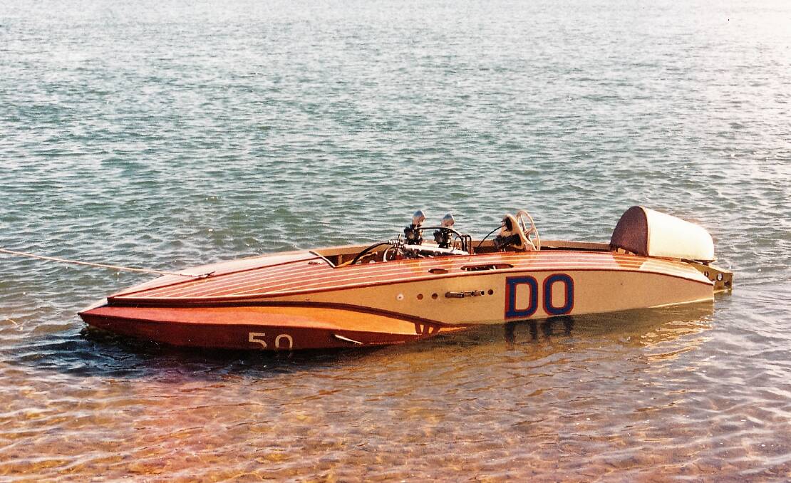 LEGENDARY: Terry Moran, a local power boat enthusiast, will display the sleek-shaped "DO", considered by some to be Australia’s most successful hydroplane.