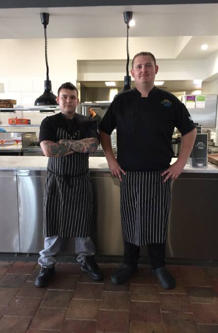 Great food: Head chef Jack Freeman and executive chef Anthony Butler are leading a team of talented individuals in the kitchen at the Lakes and Ocean Hotel. 