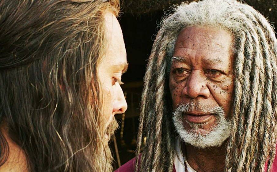 Big budget remake: Jack Huston portrays Ben-Hur, who becomes the protege of Nubian gambler Sheik Ilderim (Morgan Freeman) after he survives a shipwreck, in this remake of the epic film of 1959. 