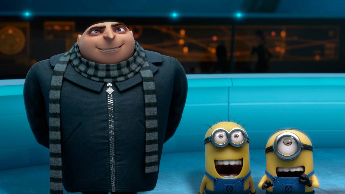 Triple the fun: Steve Carrell doubles up in character for Despicable Me 3 playing Gru and his long lost and more successful brother Dru. All the minions are back for more sight gags and silliness.