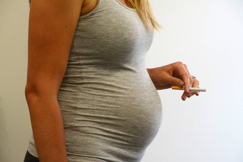 One thousand pregnant women in the Hunter New England Local Health District smoked one to 10 cigarettes a day in the second half of pregnancy.