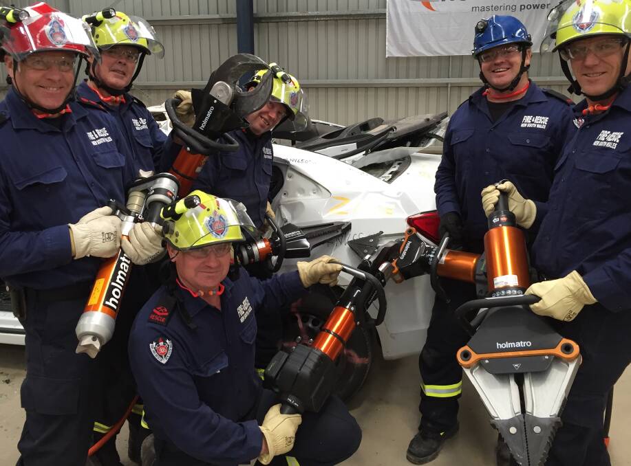 Local Forster brigade's Captain Paul Langley, Steve Howard, Simon Wrigley, Fletcher Duckett, Simon Black and Grant Crabbe took part in the recent rescue challenge. 
