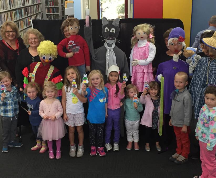 A mixed bag of puppets, seniors and children under 5 enjoyed last Wednesday's puppet performance at Forster Library.