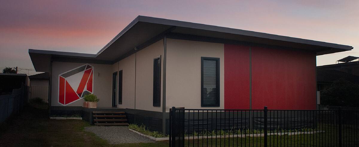 The MAAP House built by Bulahdelah builder Daniel Reitsma is an innovative flat pack modular kit home that arrives on the back of truck and takes eight weeks to put together.