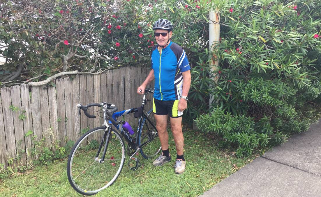 Herb Bennett rides 23 kilometers a day, six days a week