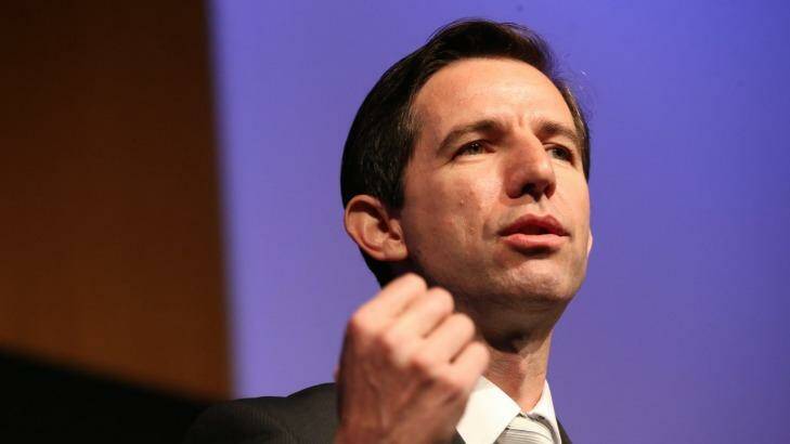 Federal Education Minister Simon Birmingham said the education funding conversation had "sunk to a new low". Photo: Louise Kennerley