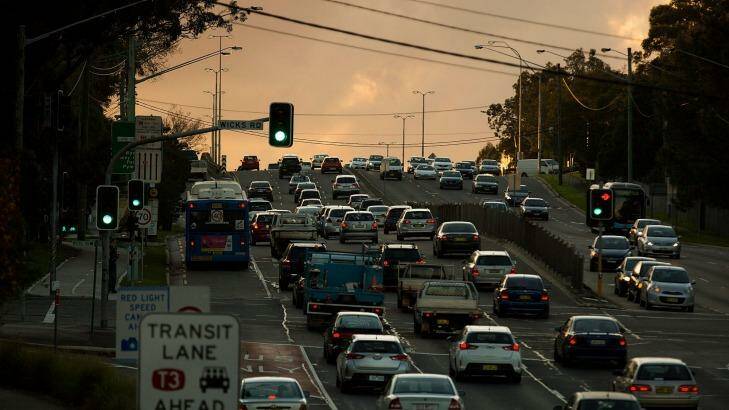SYDNEY, AUSTRALIA - JUNE 29:  Traffic congestion on Epping Road during peak hour, June 29, 2015 in Sydney, Australia.  (Photo by Michele Mossop/Fairfax Media) Photo: Michele Mossop