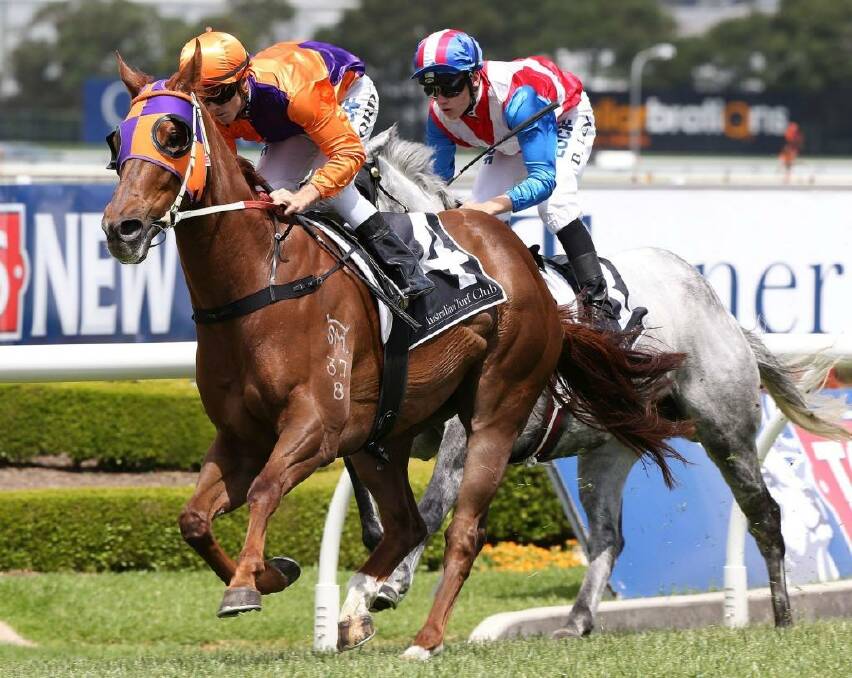 Forward march: Jay Ford and Our Boy Malachi combine to score at Rosehill. Photo: Anthony Johnson/Getty Images