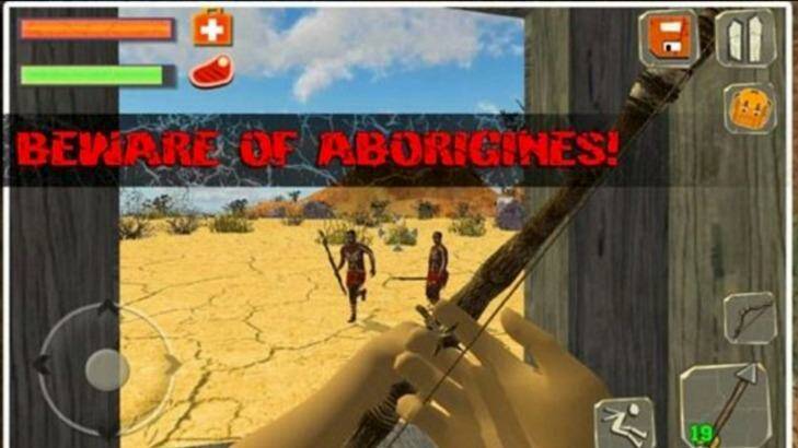A game that allows players to kill Indigenous Australian characters has sparked outrage, with thousands of people calling for it to be banned. Photo: Screen grab