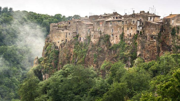 Calcata sits perched on a clifftop. Photo: iStock