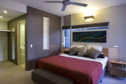 Master bedroom in a two bedroom apartment.  Photo: Outrigger Resorts