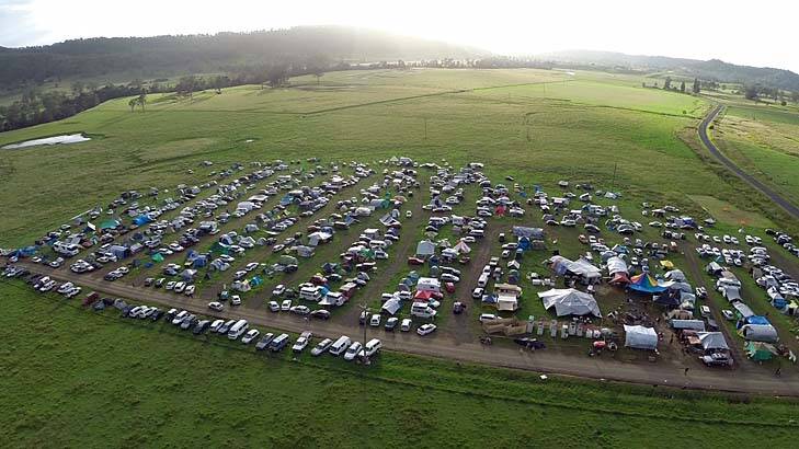 Big presence: The Bentley protest camp. Photo: Gasfield Free Northern Rivers