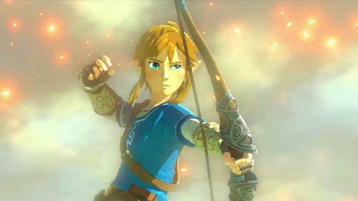 Link fires an arrow in the new-look <i>Legend of Zelda for Wii U</i>.