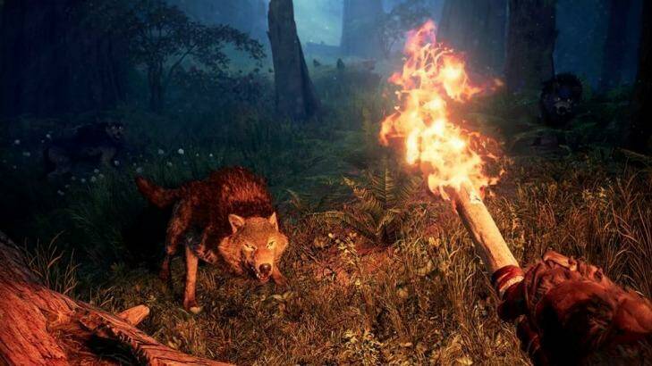 Nights are dangerous in Oros, but then so is a fire-wielding tribesman.  Photo: Ubisoft