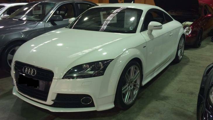 Cinthia Elias' Audi TT on show, when she bought it for  $43,000. Photo: Supplied