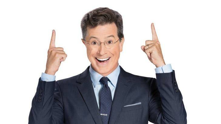 Stephen Colbert likes to weigh in on political issues. Photo: Channel Ten