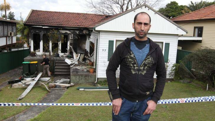 Alex Haddad claims the fire was a "targeted attack". Photo: Peter Rae