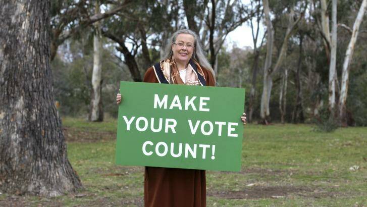 Sophie Wade from the Barton Highway Community Action Group. Photo: Jessica Cole