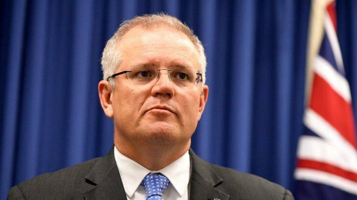 Federal Treasurer Scott Morrison defended politicians and their hard work in an interview with broadcaster Ray Hadley. Photo: Bradley Kanaris