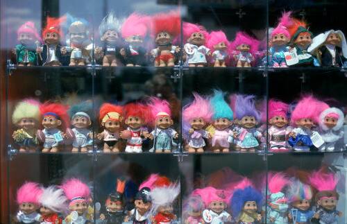 Troll dolls were weird but popular. PHOTO Getty images.