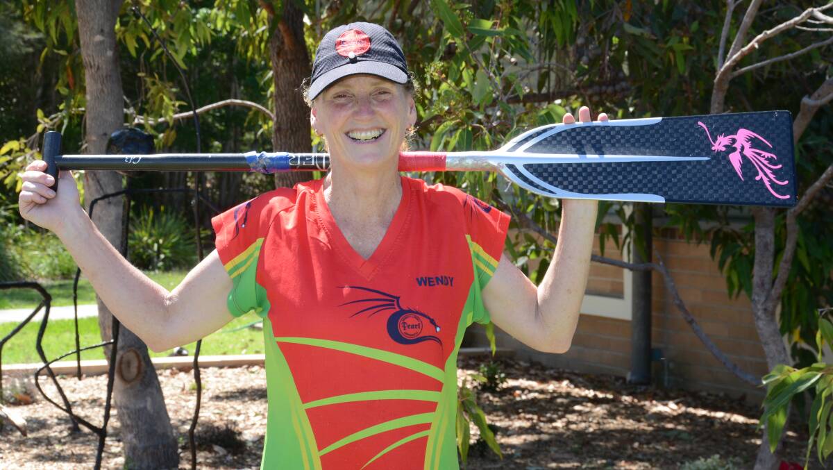 PADDLE TALENT: Forster woman Wendy Orman has been selected as a reserve paddler for the Australian Women’s Senior B Dragon Boat team which will 
compete in the World Championships in Canada in August.  
