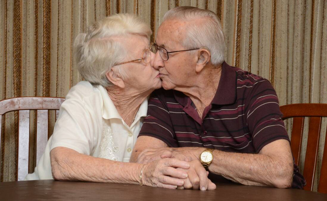 INCREDIBLE: Bob and Betty Stewart of Tuncurry have celebrated 73 years of marriage.  