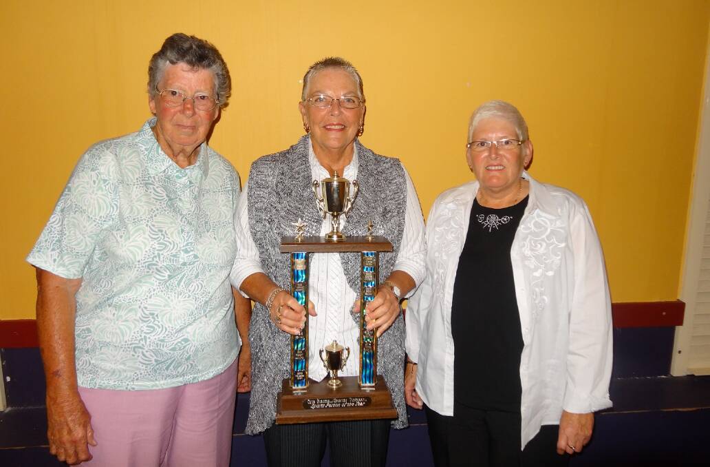 FIRST AT STATE LEVEL: Judy Mangan, Paula Body and Di Stewart were the recipients of Sportsperson of the Year at the Club Forster Sports Awards. They are the first to represent the club at state level. 
