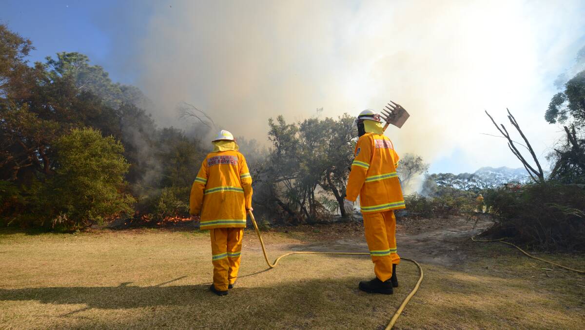 UNDER CONTROL: NSW Rural Fire Service Crews have controlled a fire on Woodlands Road at Minimbah. File photo.