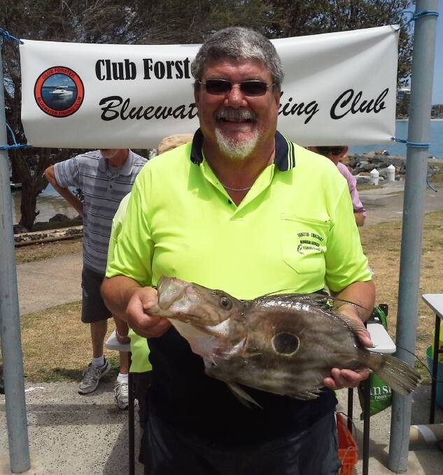 TWO TITLES: Neil Pizarro with his winning 1.475kg John Dory.  He also caught the largest flathead. 
