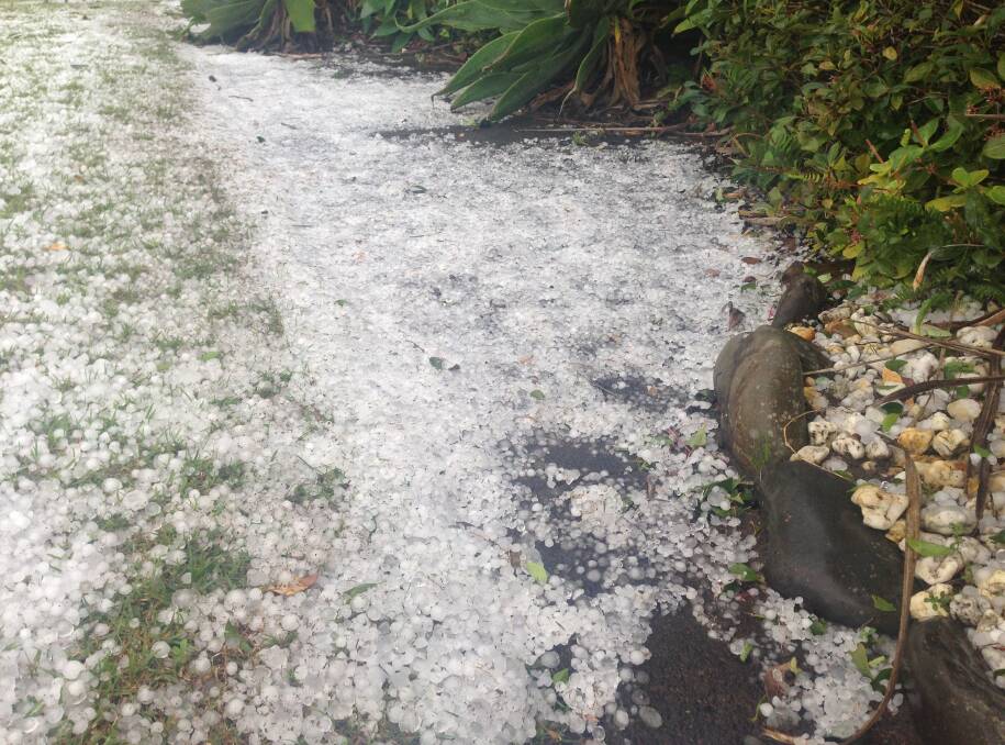 Hail and damaging winds are predicted to hit the Mid North Coast this afternoon.  