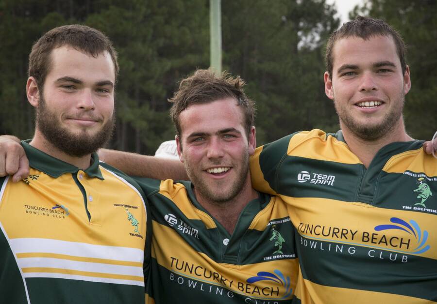 BROTHERS IN ARMS: The new Dolphin recruits, Murray brothers Daniel, Nick and Brad Murray.   