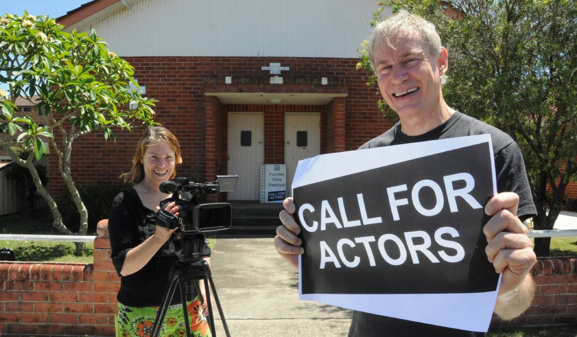  Forster Films organisers Leah New and Greg Smith are calling on budding actors, musicians, skateboarders and filmmakers to be part of a local film about anti-violence. Auditions will take place at the Catholic Church Hall on Lake Street Forster.  
