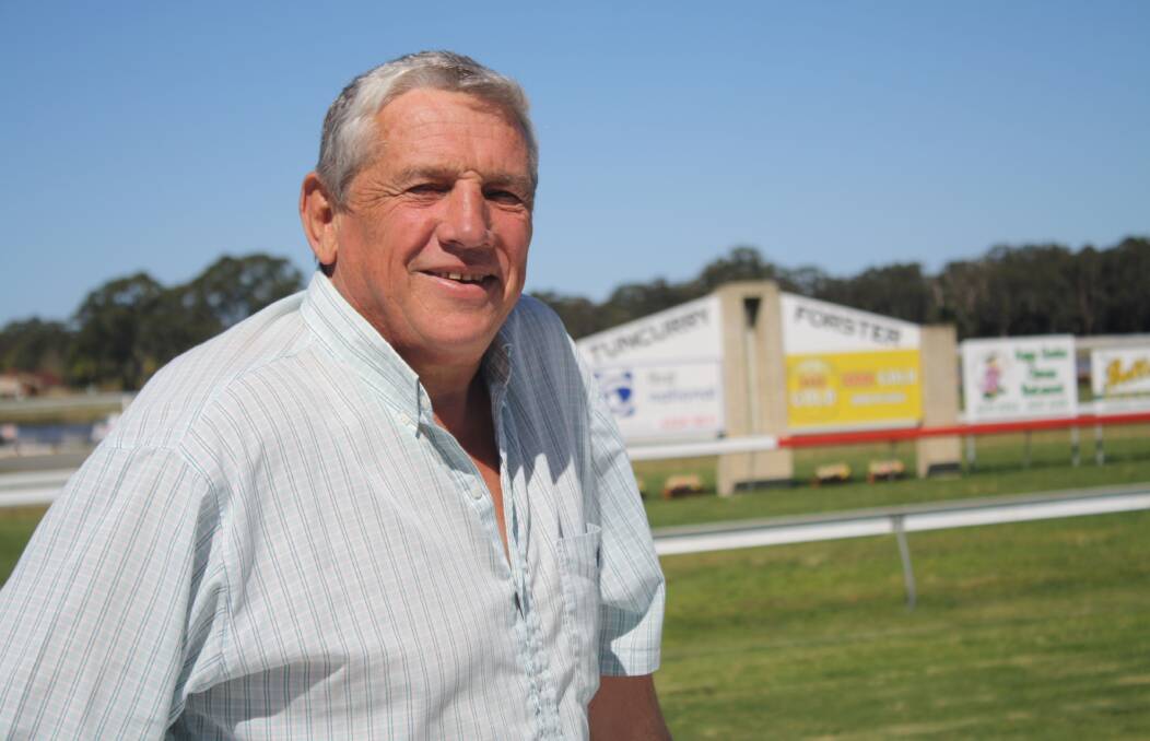 EXCITING TIMES AHEAD: Forster Tuncurry racecourse president Garry McQuillan at the track.  