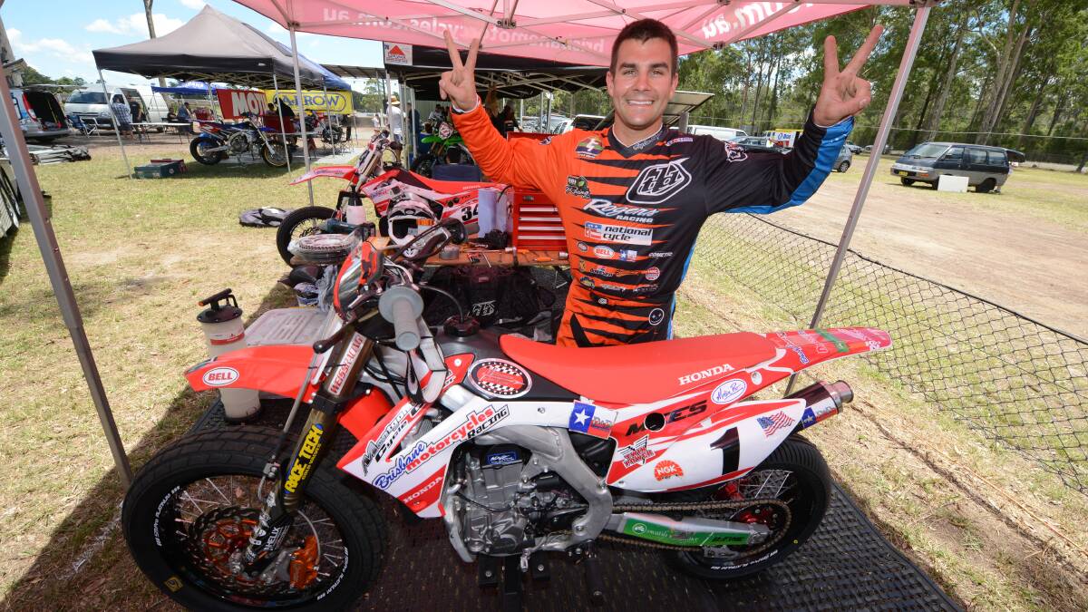 American Jared Mees (above) became the first international rider to win the Troy Bayliss Classic. 