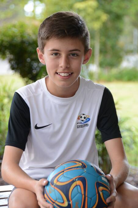 RISING STAR: Elizabeth Beach’s Cooper Sweeney will represent Northern NSW in the under 13’s boys soccer team at the National Youth Championships in Coffs Harbour.  