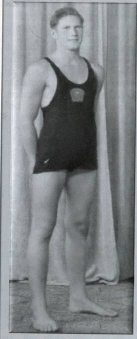 ATHLETE: Fred Williams at the tender age of 16 when he was a champion belt swimmer with Forster Surf Life Saving Club. 