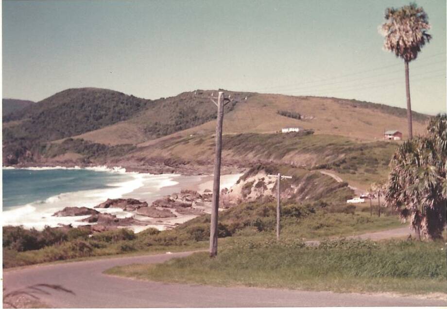 This photo is believed to have been taken along Burgess Rd before 1972. The white house that was relocated by truck on Wednesday can be seen on the hill. 
