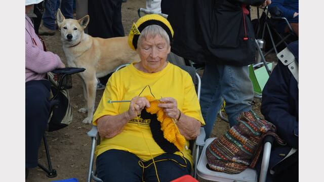 A group called the Knitting Nannas have been involved in the anti-fracking protests at Gloucester recently.