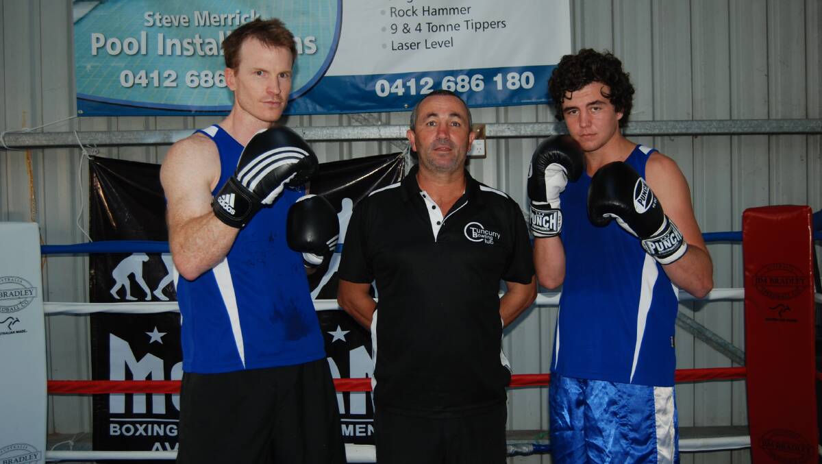 TAKING UP TAMWORTH CHALLENGE: Local boxers, 39-year-old Raph Kunzli and 17-year-old Beau Kawelmacher, are preparing to go up against some of the best regional fighters when they compete at the Central West Titles in Tamworth in May. 