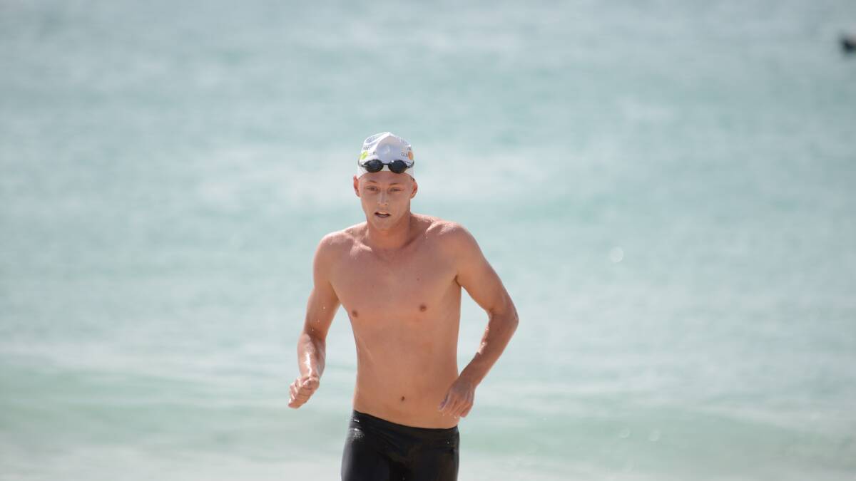 SECOND SPOT: Forster swimmer Connor Shakespeare came second in the 3.8km Club to Club swim on Sunday.  It is the fourth year in a row he has placed second.  He now has his sights set on the 1.5km Rock to Rock swim.