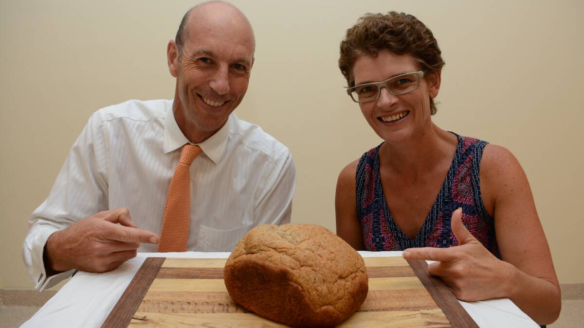 Local doctor Geoff Whitehouse and dietitian Kerith Duncanson have developed a new bread designed for people sensitive to wheat.