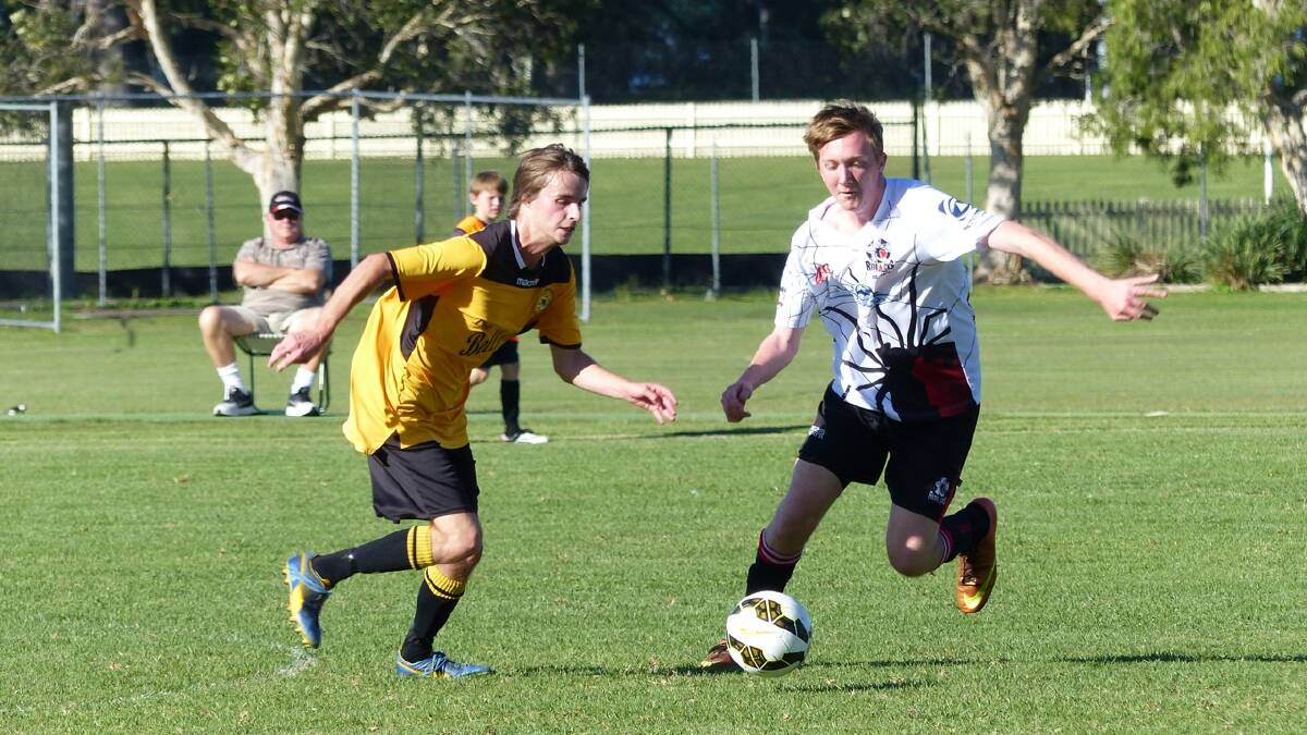 VICTORY: Jim Jenkins in the reserve grade clash between the Tigers and the Redbacks. The Tigers won 1-0.